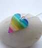 Rainbow heart pendant  - Image 2