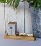 Handmade Tiny Coastal Oak Cottage Home Decor - Image 2