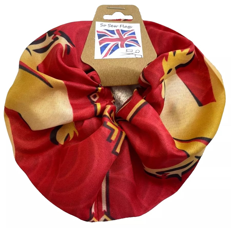 Chinese New Year Of The Rooster Flag Hair Scrunchie Scrunchies Accessory Band