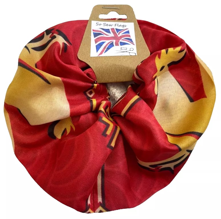 Chinese New Year Of The Rooster Flag Hair Scrunchie Scrunchies Accessory Band