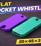 Flat Pocket Whistle - 20 - 45 - 3mm
