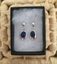 Handcrafted Tri-coloured Drop Earrings - Image 1