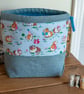 Drawstring project bag made with super cute Guinea Pig print - Image 3