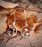Silver mushroom earrings - Image 4