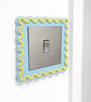 Handmade Scalloped Light Switch Surround – Decorative Stick-On Cover–33 Colours - Image 7