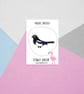 Magpie Brooch - Handpainted - Bird Badge