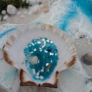 Hanging Shell With Resin Rockpool