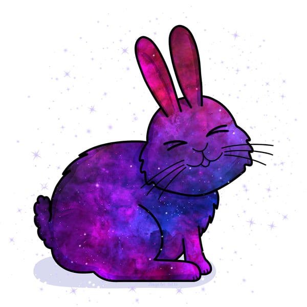 Galaxy Bunny - Enhanced Matte Poster 10