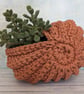 Ammonite basket, crochet shell, home decor, plant holder, nautilus, fossil - Image 4
