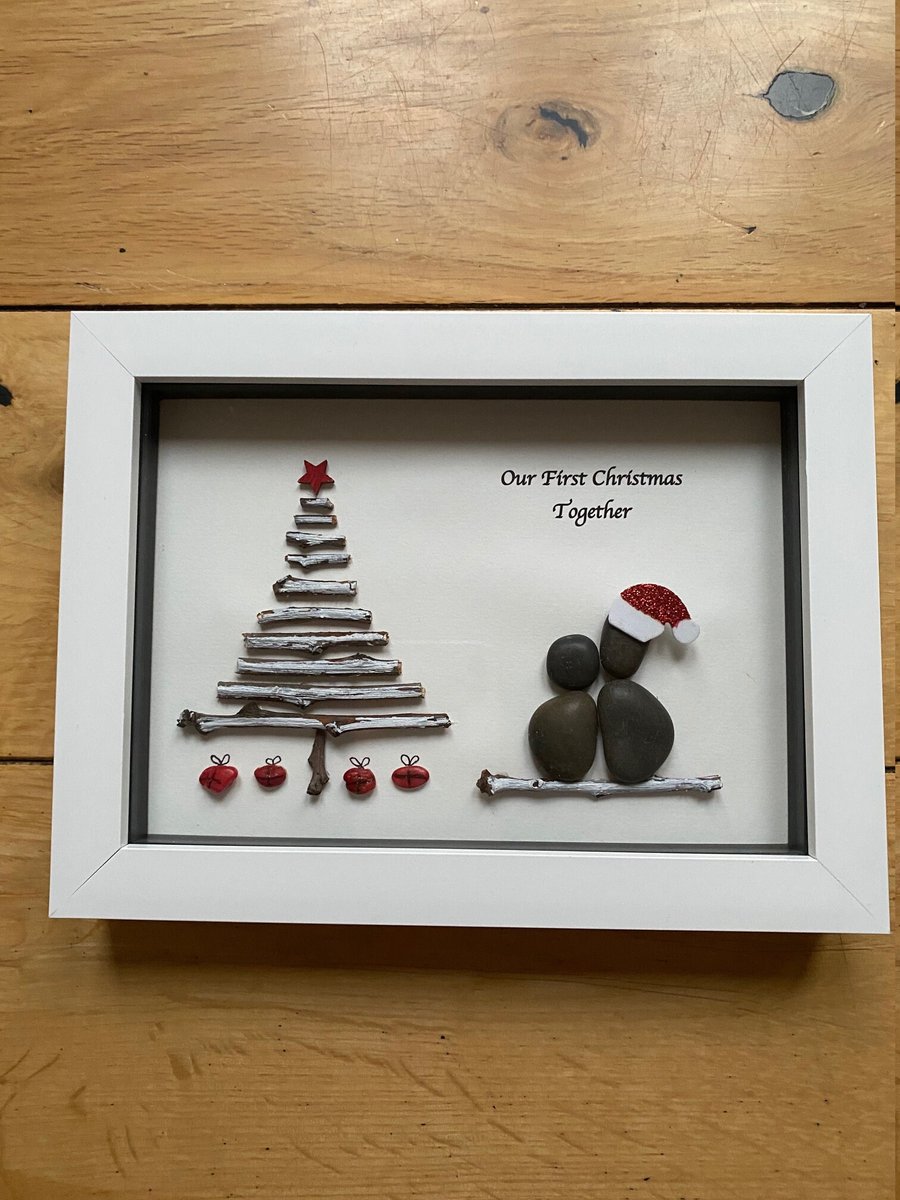 First Christmas Together Decoration, Christmas Wall Decorations, Christmas Pebbl