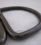 2 Large Bronze Tone D Rings - Image 1