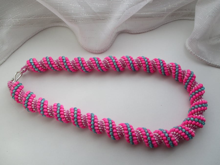 Hot Pink  Necklace