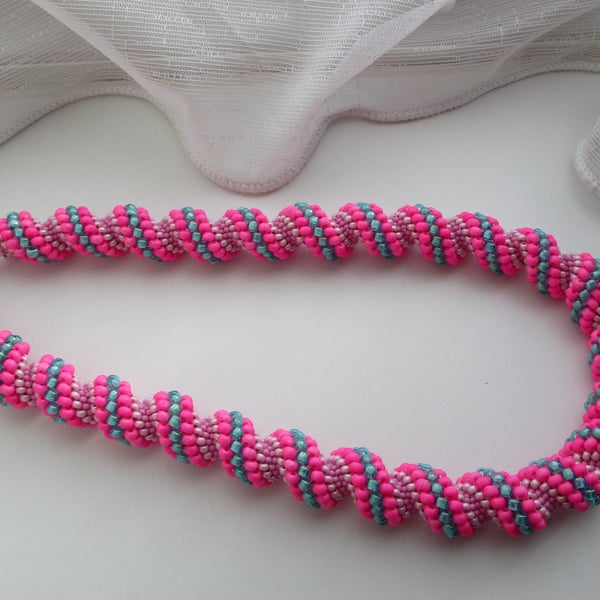 Hot Pink  Necklace