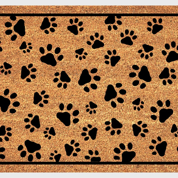 Paw Print Door Mat - Paw Print Welcome Mat - 3 Sizes