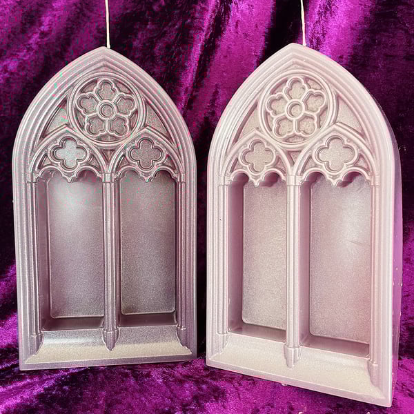 Gothic Baroque Cathedral Church Window Candle 