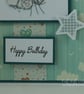 Handmade birthday card - teddy with balloons - Image 5