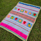 Crochet Summer picnic blanket