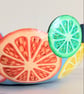 Decorative Stylised Citrus Slice Gourd Bowl - Image 2