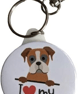 I Love My Boxer Dog Keyring 