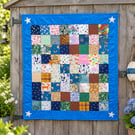 Baby quilt, stroller quilt, patchwork playmat