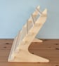6 Tier Display Shelf Stand with Grooves for Crafts Shows and Markets, Countertop - Image 7