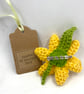 Crochet Daffodil Brooch - Image 3