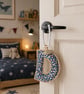 Personalised Liberty Fabric Christmas Initial Decoration – Handmade Door Hanger - Image 2