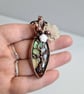 Natural Green Labradorite & Copper Tree of Life Pendant Gift Crystal Jewellery - Image 2