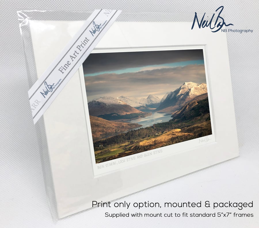 Ben Starav & Loch Etive Scotland - A6 (7" x 5") Unframed Print