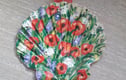 Sea shell wall hangers, flat side of the shell.  