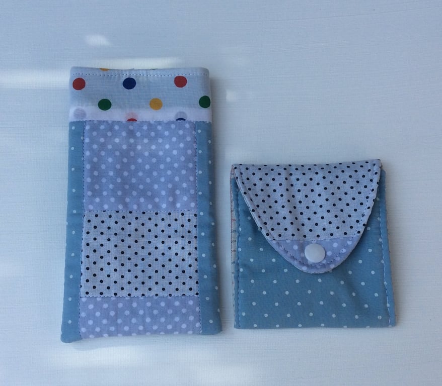 Beautiful bundle, Glasses, sunglasses case,  matching coin purse.