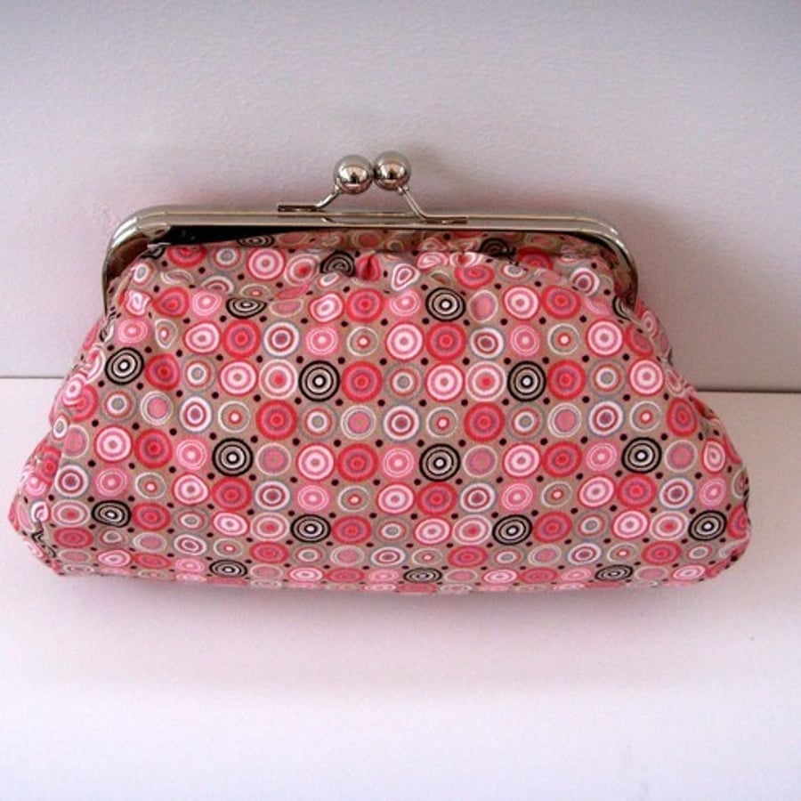 Pink Clutch Bag / Make up Purse