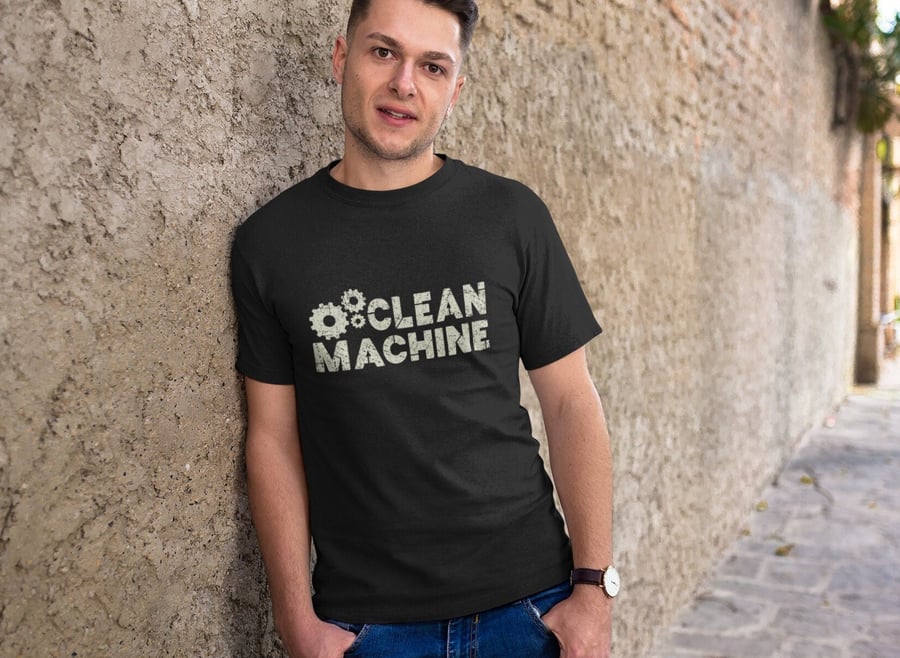 Clean Machine Sober Shirt AA gift, NA gift Sobriety gift for men