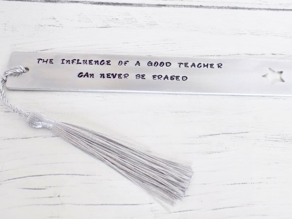 Personalised Quote Bookmark, Teacher Gift, Gift for Him, Gift for Her