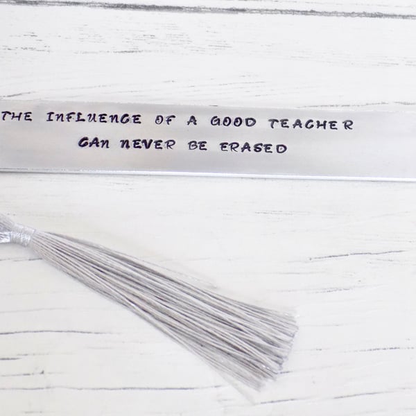 Personalised Quote Bookmark, Teacher Gift, Gift for Him, Gift for Her
