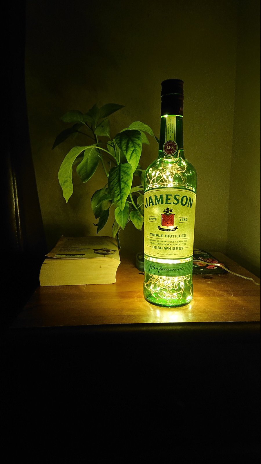 Jameson Whiskey Bottle Light Lamp