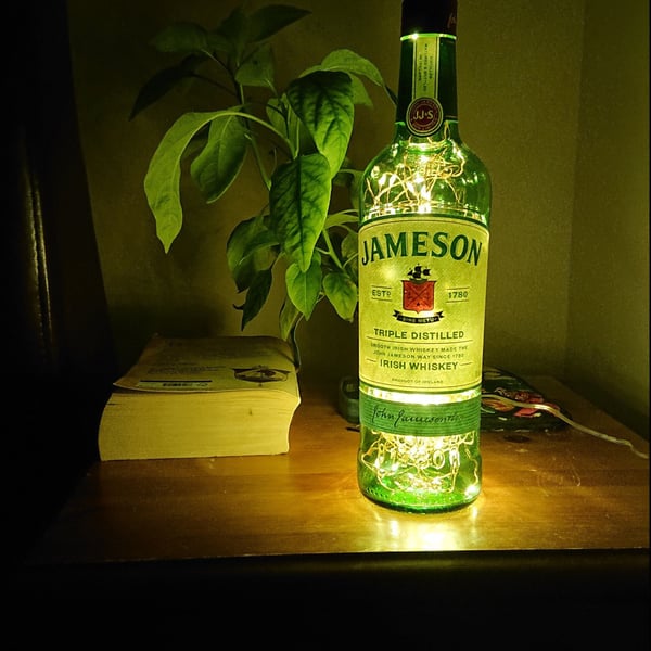 Jameson Whiskey Bottle Light Lamp