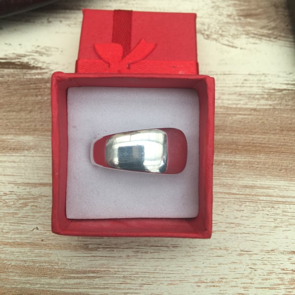 Ring silver plated 