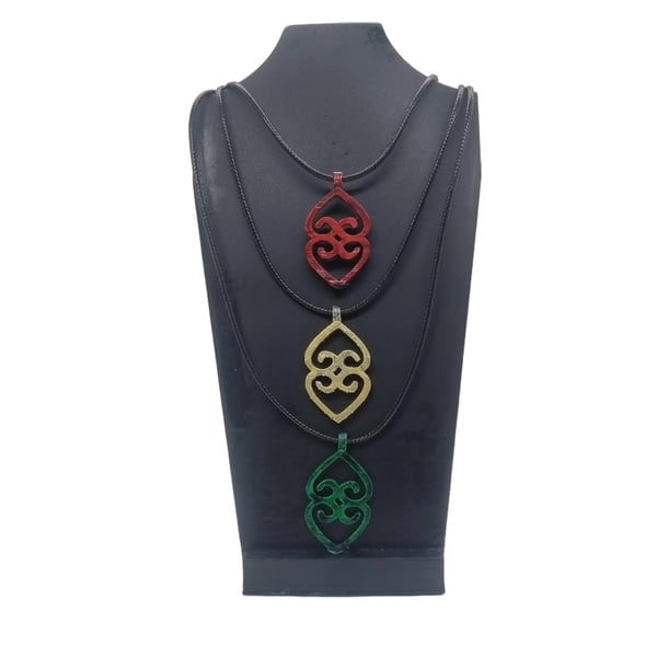 Asase Ye Duru pendant, ghanaian adinkra symbol necklace, african jewellery, 