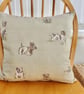 Feature Cushion with Pad: Dog design 17" (43cm), Handmade Throw Pillow - Image 2