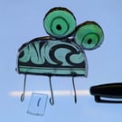 Infestive painted stained glass dome shaped  Bugs with painted eyes and bodies