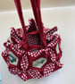 Unusual Craft Bag. Hexagons and Circles Design, Circular Handcrafted Work-bag - Image 9
