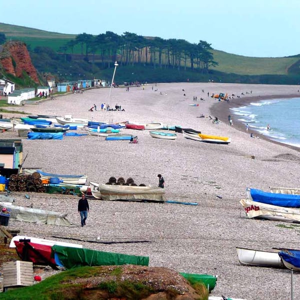 Budleigh Salterton Beach South Devon Photograph Print