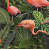 Pink Flamingo Cotton Canvas Fabric
