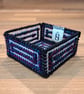 Small tray for small items - black, blue, pink cutout pattern - Image 1