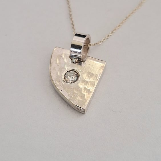 Silver Cubic Zirconia Quarter