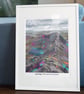 A3 Framed (choice of colours) Helvellyn Art Print - Image 2