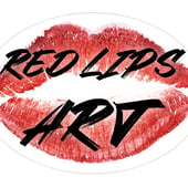 Red lips art