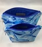 Dolphins makeup bag, Dolphin zip bag, 2 size options, Handmade - Image 10