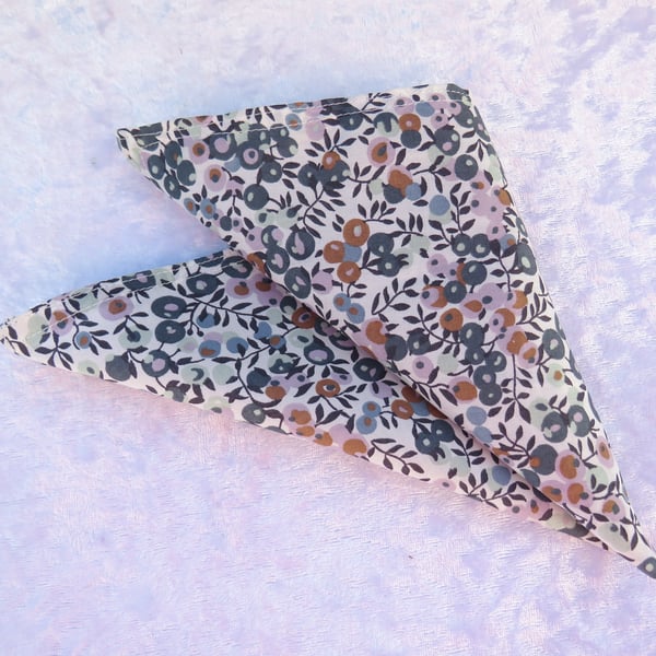 Gents handkerchief, made from Liberty Tana Lawn, pocket square, Wiltshire Berry